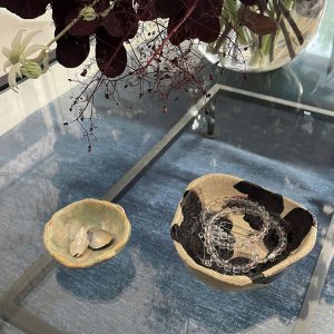 Discover the Kattu Sol Ceramic Dish, a soft swirl of blues, pinks, and warm tones layered over a smooth ceramic base, and finished with a natural burning glaze. An Australian-made small dish that brings the magic of a sunset to the palm of your hand.